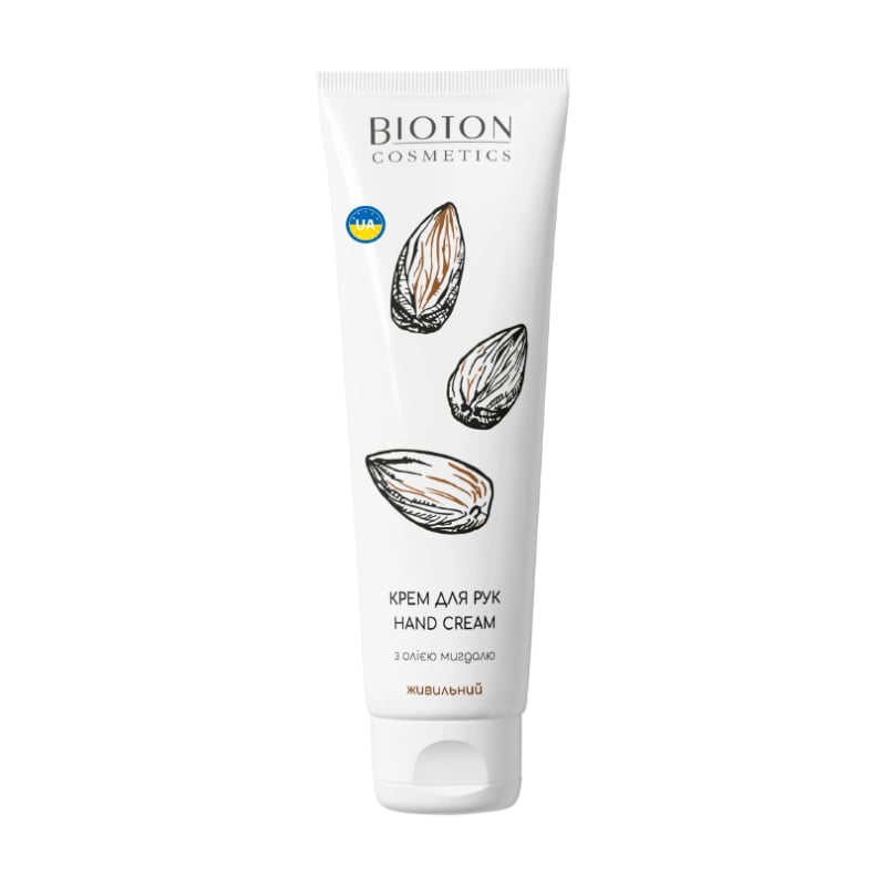 Живильний крем для рук Bioton Cosmetics Hand Cream з олією мигдалю, 100 мл